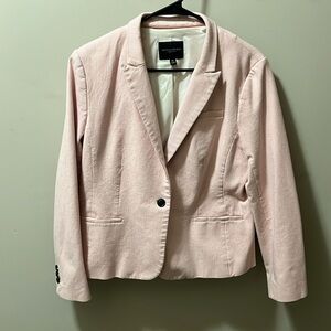 Banana Republic Pink and White Pinstripe Suit Size 14